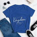 Load image into Gallery viewer, Kingdom Movement - Women&#39;s short sleeve t-shirt - Royal Blue / S In His presence
