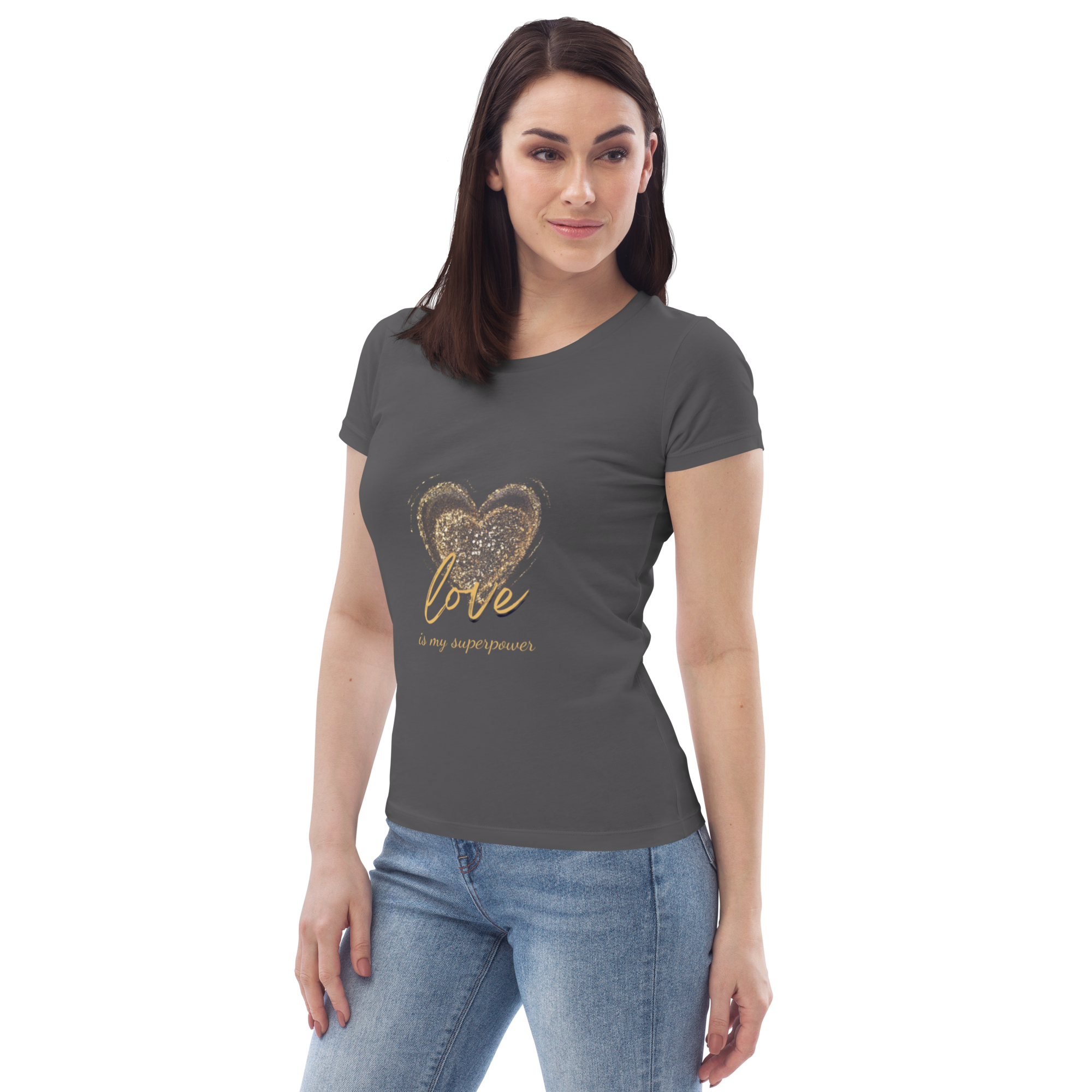 Love is my superpower - Women's fitted eco tee