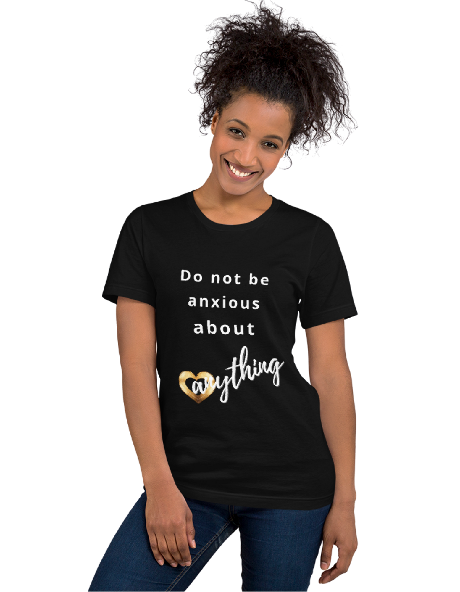 Do not be anxious about anything - Tee - Black / XS In His presence