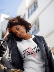 Faith - short sleeve t-shirt - White / S In His presence