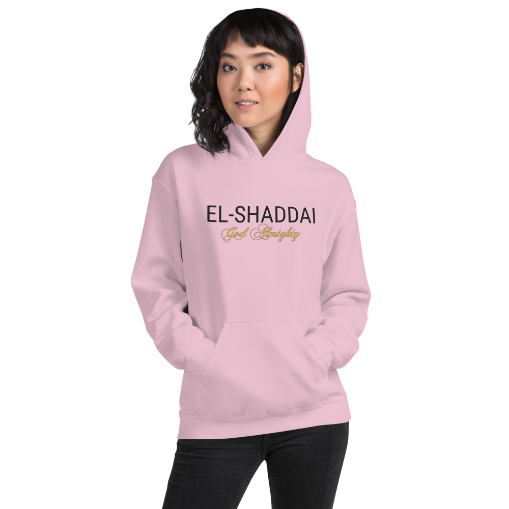 EL-SHADDAI - Unisex Hoodie - Light Pink / S In His presence