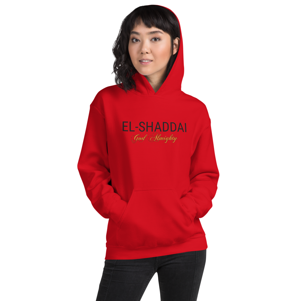 EL-SHADDAI - Unisex Hoodie - Red / S In His presence