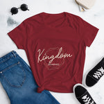 Load image into Gallery viewer, Kingdom Movement - Women&#39;s short sleeve t-shirt - Independence Red / S In His presence
